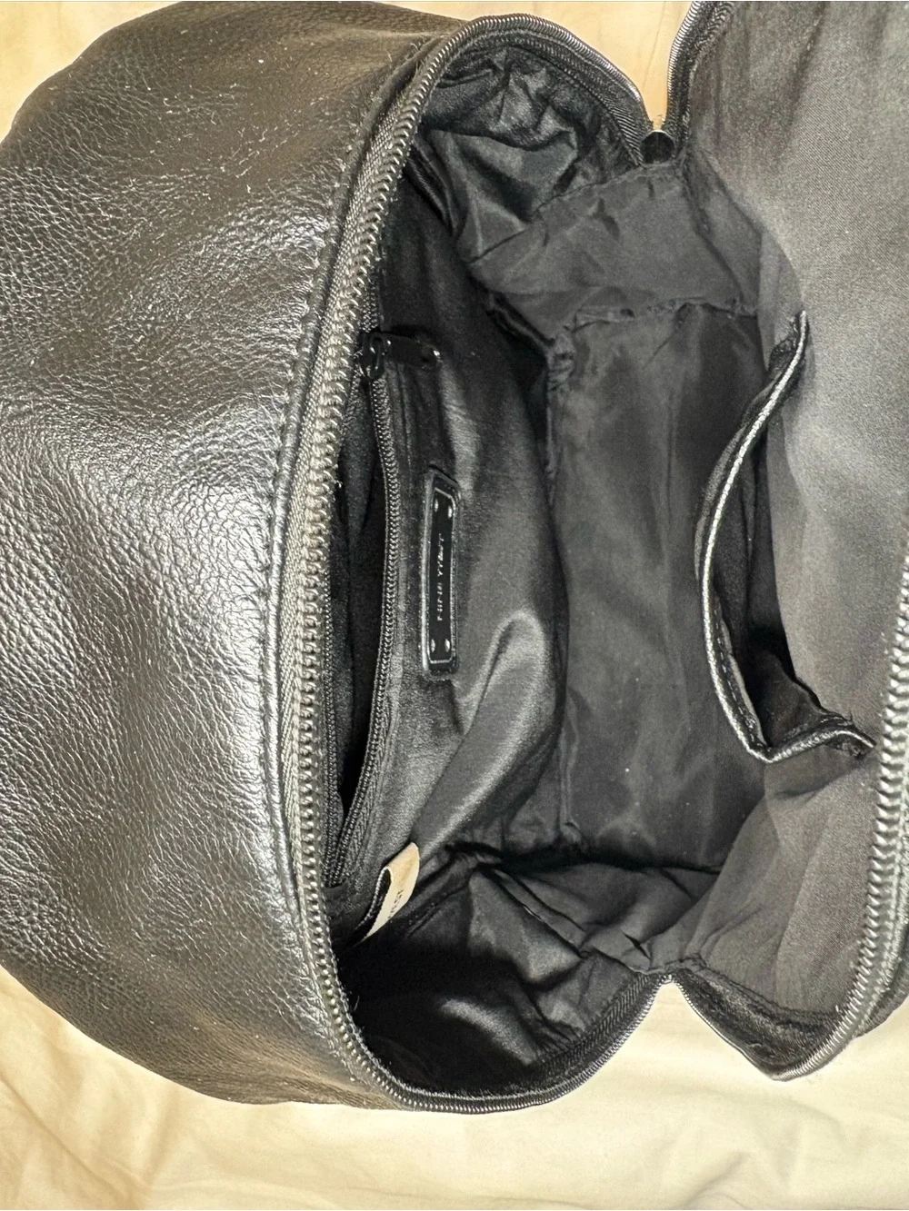 Nine West Black Mini Backpack with Front Zip Pocket